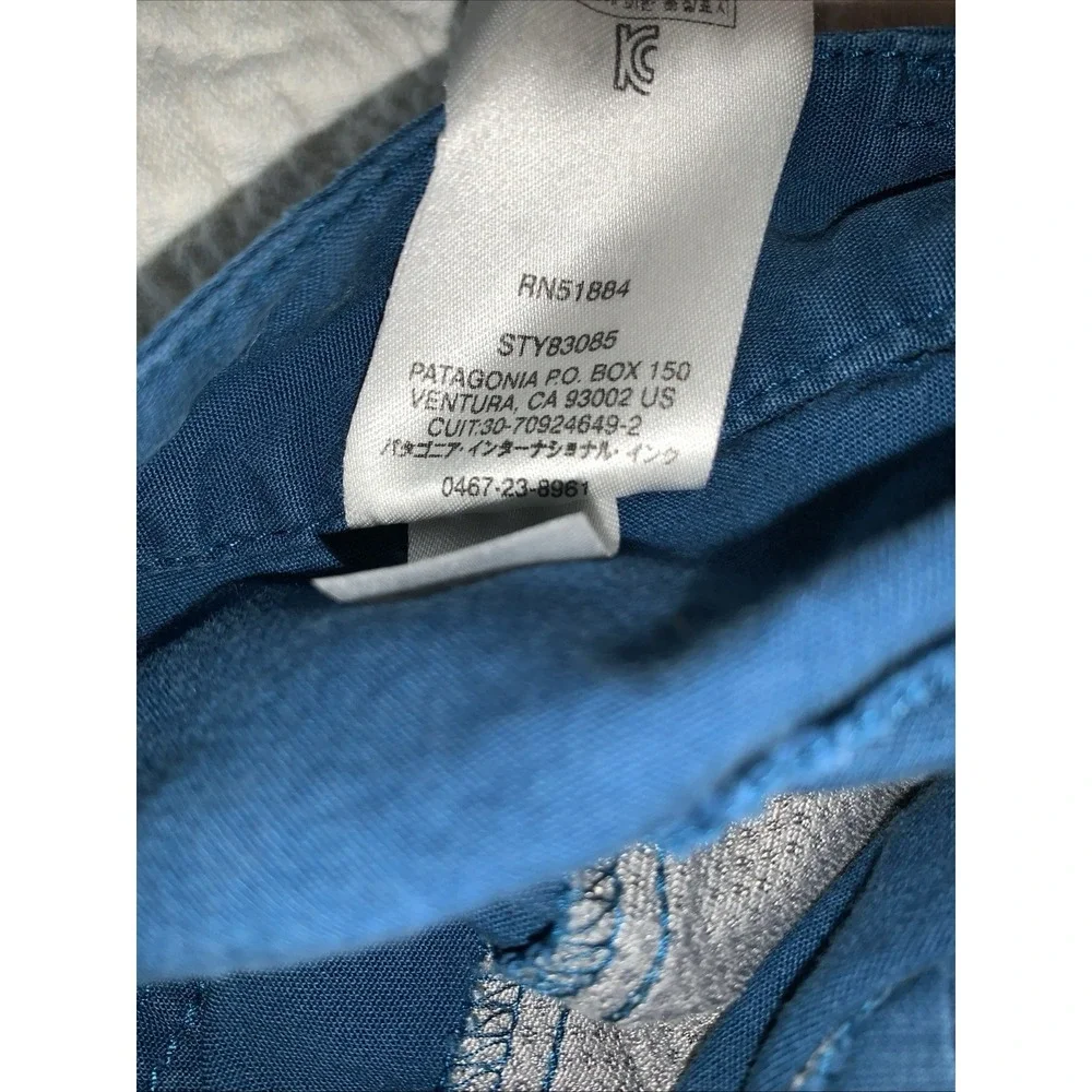 PATAGONIA Women's Venga Rock Pants 8 Blue Climbing Hiking Gorpcore 83085‎ Cargo
